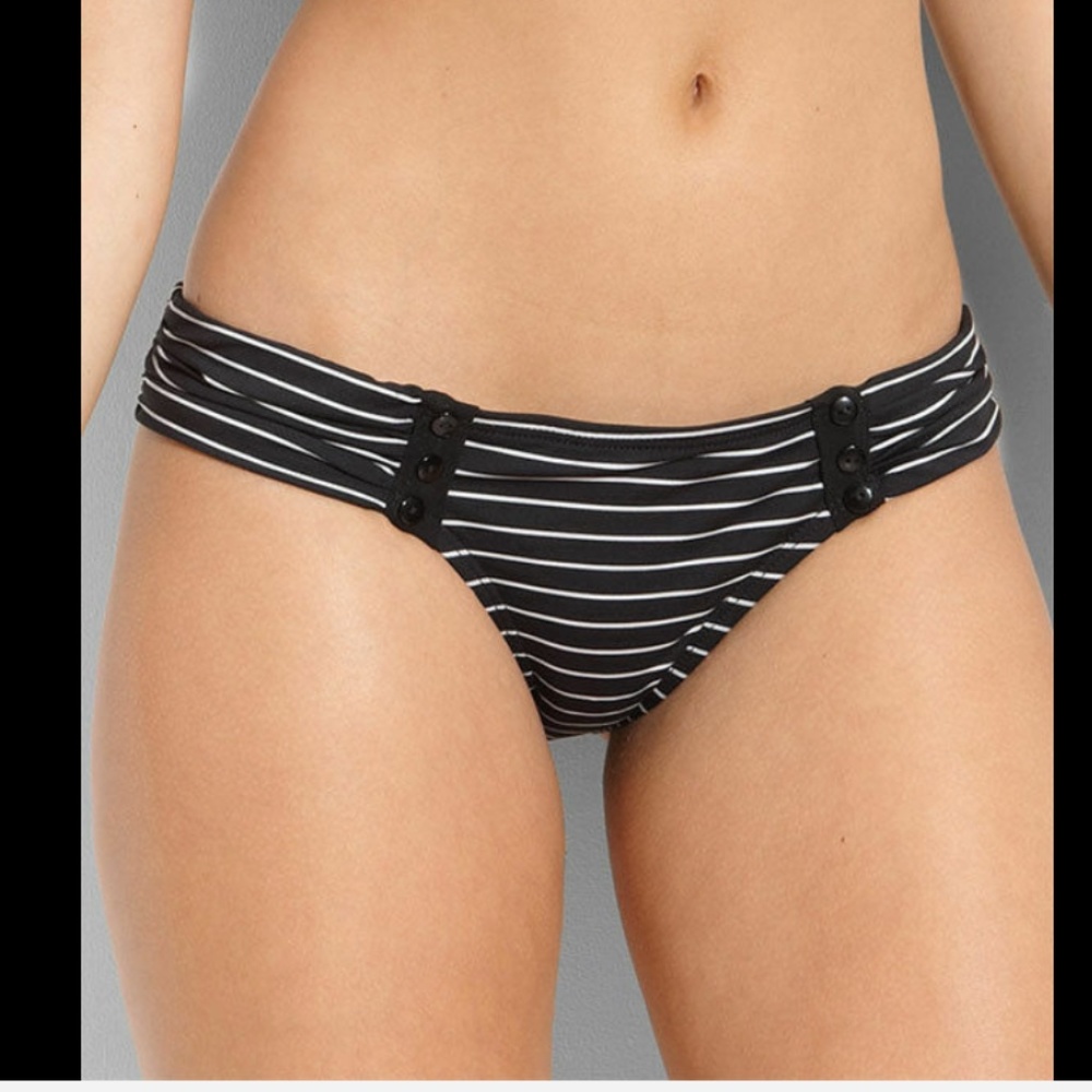 NEW Robin Piccone Nautical Stripe Hipster Swim Bottoms Size XS